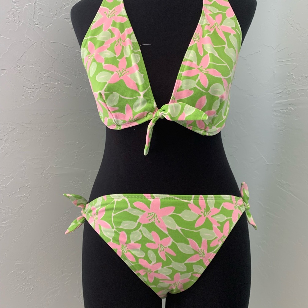 Lilly Pulitzer bikini and cover up set.  Size 10/Large.